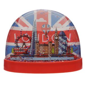 Collectable design~Collectable Snow Storm London Union Jack Waterball Glitter Shaker Ornament Gift