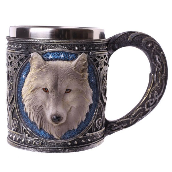 Home Decor~Gothic Famtasy WOLF TANKARD Decorative Collectable Medieval Ornament STEIN Mug