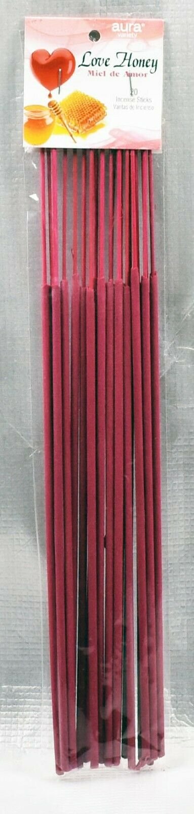 【Incense】LOVE HONEY MIEL DE AMOR - AURA VARIETY INCENSE STICKS (20 pk.)