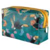 Collectable Design~Tropical Toucan Design Handy PVC Make Up Toiletry Wash Bag