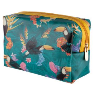 Collectable Design~Tropical Toucan Design Handy PVC Make Up Toiletry Wash Bag