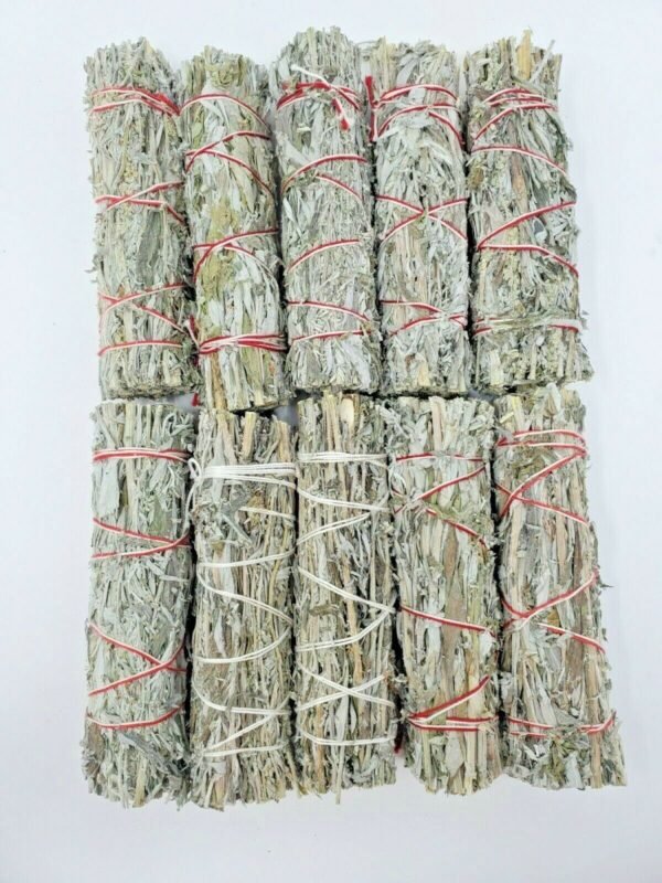 Palo Santo & Sage~Black Sage (Mugwort) Smudge Sticks / Wands 4 - 5 " Negativity Removal (5 PACK)