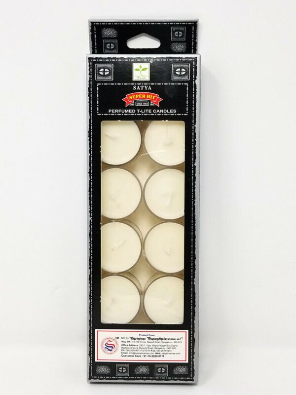 Home Fragrances ~Satya SUPER-HIT Scented T-Lite Candles (12/box) - NEW