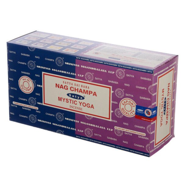 Home Fragrance~SATYA Sai BaBa Nag Champa & Mystic Yoga Incense Sticks 12 x 14 sticks