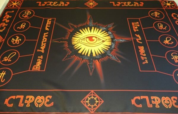 MagicunTarot Cloth~Large Ritual Tablecloth Ritual Ceremonial Altarpiece Eye of Chaos
