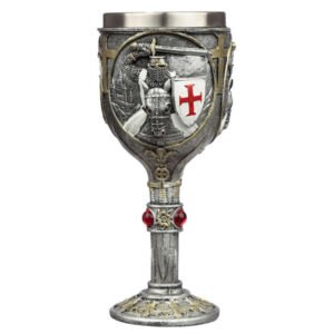 Home Decor~Collectable Decorative Crusader Knight Goblet Medieval Fantasy Ornament x 1
