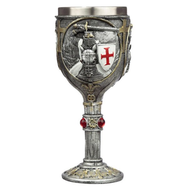 Home Decor~Collectable Decorative Crusader Knight Goblet Medieval Fantasy Ornament x 1