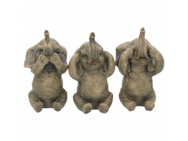 Magicun Giftware~Three Wise Monkeys Figurines Animals Decor See Hear Speak No Evil Ornament Gift