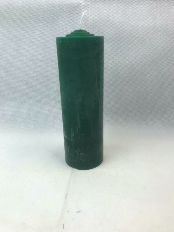 Magic Candle~Green 7 Day Pullout Unscented Refill Candle (No Glass) Magic Spell Pagan Wicca