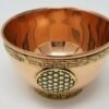 Wicca & Paganism~Flower of Life Symbol Copper Offering Bowl 3"D: Incense Resin Smudge Burner Hold