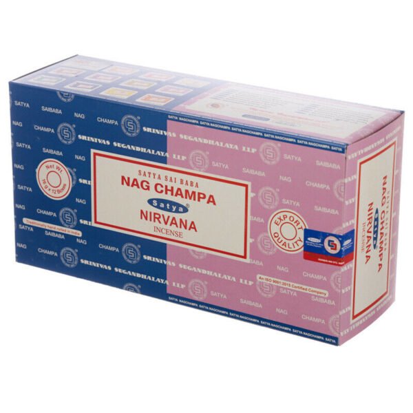 Home Fragrance~SATYA Sai BaBa Nag Champa & Nirvana Incense Sticks 12 x 14 sticks