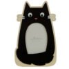 Home Decor~Wooden Photo Frame Shaped Feline Fine Black Cat MDF Fit 6"x4" 10x15cm Photo Gift