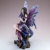 Fairy Collection~Pink Fairy Laying On Tree With Purple Dragon Figurine Statue 8.5" High New