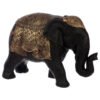 Home Decor~Decorative Thai Brushed Black and Gold Large Elephant