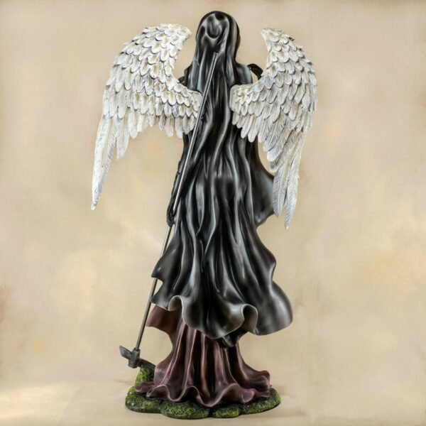 Fairy Collection~Large Gothic Dark Angel Fairy With Scythe Figurine Statue 20.25"H Resin Reaper