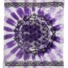 Witchcraft~Purple Tie Dye Flower Of Life Altar Table Cloth 36" X 36" 100% Cotton