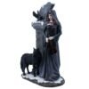 Fairy Collection~Cloaked Violist With Wolf & Crow Figurine 14.5" High Polystone Statue New!