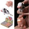 Collectable design~Novelty Cute LED Farmyard Keyring Cow Pig Gift