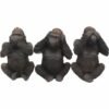 Magicun Giftware~Three Wise Monkeys Figurines Animals Decor See Hear Speak No Evil Ornament Gift