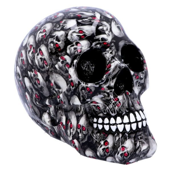 Magicun Giftware~Nemesis Gothic Romance Rose Leopard Bloodshot Eye Print Skull Figurine Ornament