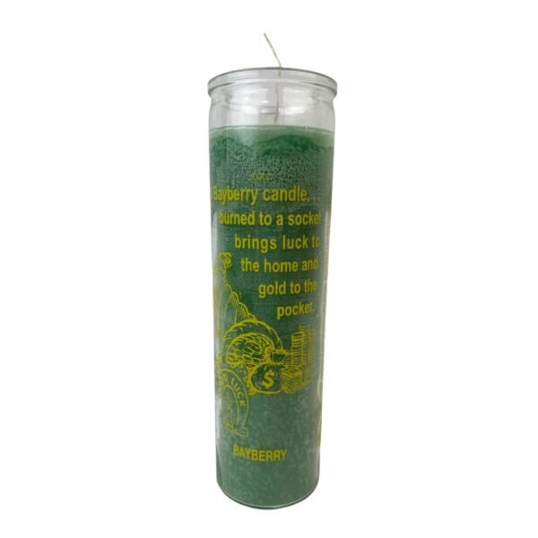 Magic Candle~Bayberry Green 7 Day Unscented Candle Ritual Spell Pagan Magick Good Luck
