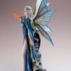 Fairy Collection~Blue Cape Fairy With Fire Breathing Dragon Figurine Statue 11.5" High New In Box