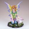 Fairy Collection~Cat Fairy and White Kitty With Wings Figurine 5.5" High Statue Resin New!