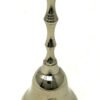 Witchcraft~Silver Tone Brass Altar Bell Pentacle Pentagram 5" Wicca