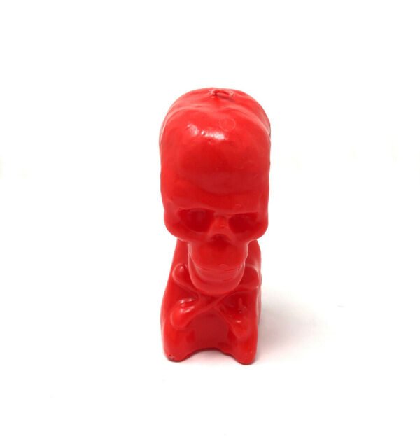Magic Candle~Red Skeleton Figurine Image Spell Candle Pagan Wicca Hoodoo