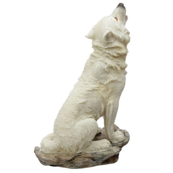 Home Decor~NEW White Wolf Figurine Ghost Walker Protector of the North Wolves