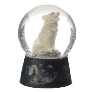 Collectable design~Dream Protector - Protector of the North Wolf Waterball Glitter Shaker Ornament