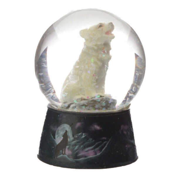 Collectable design~Dream Protector - Protector of the North Wolf Waterball Glitter Shaker Ornament