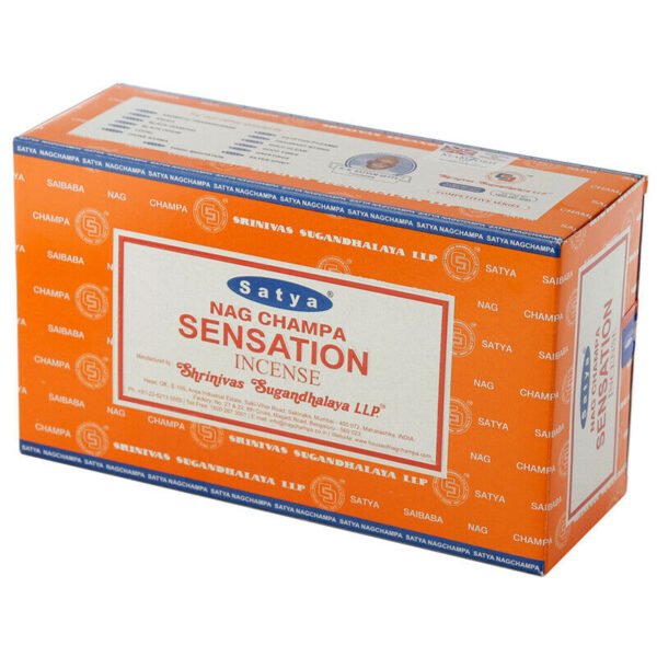 Home Fragrance~Nag Champa Satya Sensation Incense Sticks X 12 Packs