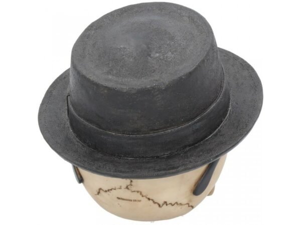 Magicun Giftware~Badass Gothic Large Fedora Hat Skull Ornament Figurine Skeleton Decor 15.8cm