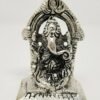 Hinduism Statues & Figures~Solid Brass Silver Antique Finish Ganesh 2"H
