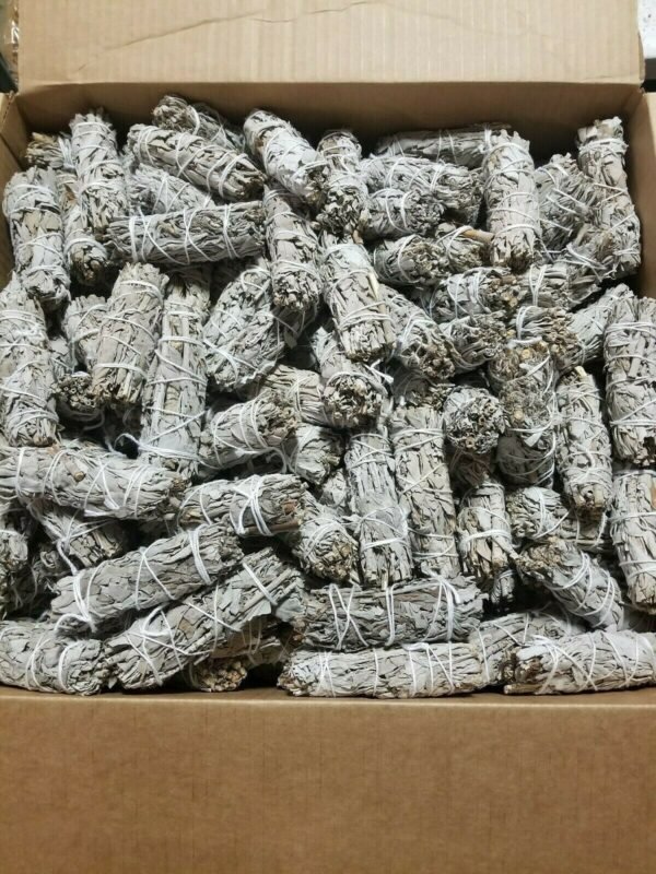 Palo Santo & Sage~Lot 50 White Sage Smudge Stick Wands 4" - 5" House Cleansing Negativity Removal