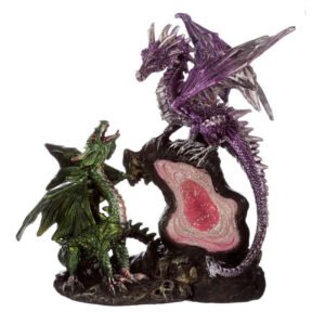 Collectable design~Dark Legends Treasure Geode Dragon Collectable Dragon figurine ornament 22 cm