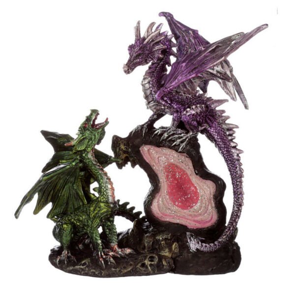 Collectable design~Dark Legends Treasure Geode Dragon Collectable Dragon figurine ornament 22 cm