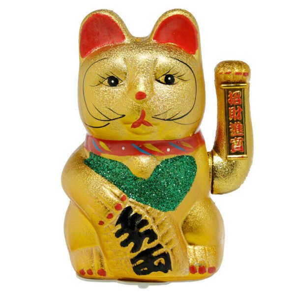 Home Decor~Decorative Waving Maneki Neko Ceramic Cat 21cm Ornament Chinese Gift