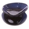 Home Fragrance~Abstract Design Squat Mottled Glaze Ceramic Oil Burner