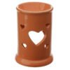 Home Fragrance~Tall Ceramic Eden Oil and Tart Burner with Heart Cut-out