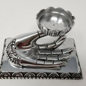 Home Fragrances ~Hand of Compassion Metal Burner, incense stick cone holder