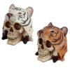 Home Decor~Fantasy Skull in Tiger Headdress Ornament Figurine Skeleton Horror Dead