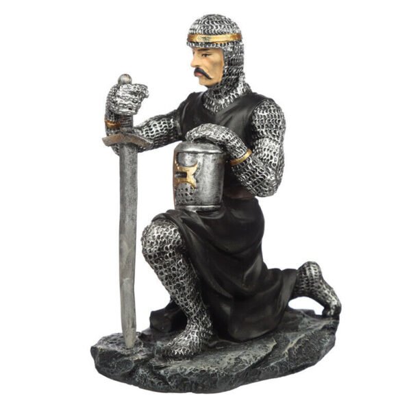 Home Decor~Collectable Dark Knight Kneeling Figurine Fantasy Ornament