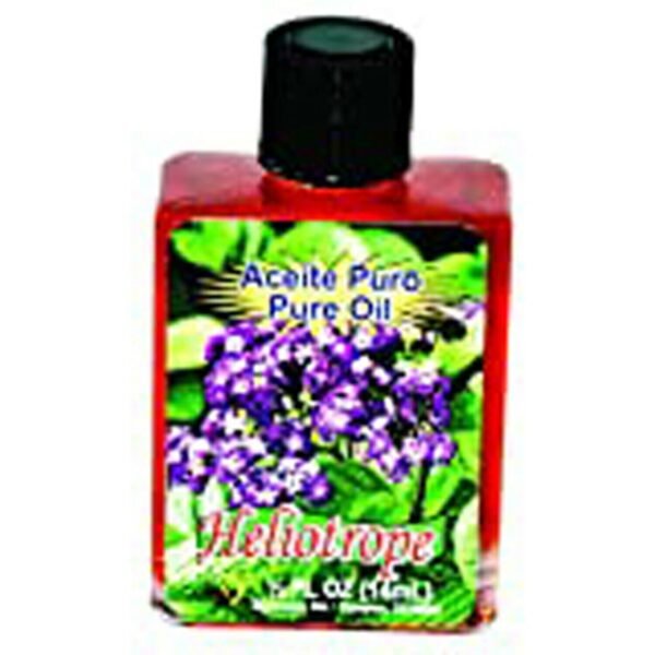 BRYBRADAN HELIOTROPE PURE OIL - HELIOTROPO ACEITE PURO 1/2OZ 1 3 6 12 PCS