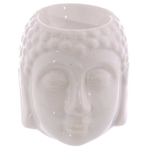 Home Fragrance~Ceramic Crackled Glaze Buddha Head Oil Wax Melt Burner Decoration Fragrance Home