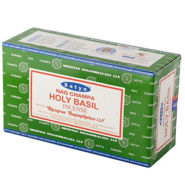 Home Fragrance~Nag Champa Satya Holy Basil Incense Sticks X 12 Packs