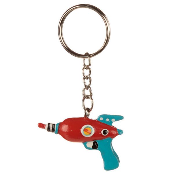 Collectable design~Novelty Collectable Space Gun Space Cadets Keyring Split Ring and Chain
