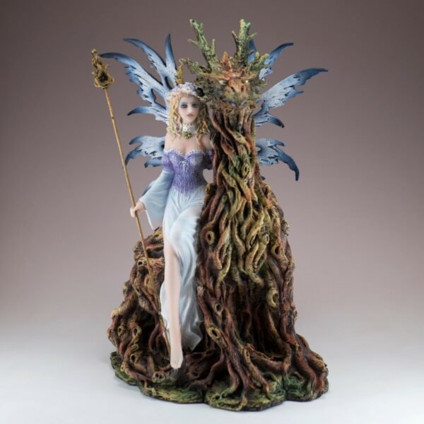 Fairy Collection~Fairy With Gnarly Tree Dragon Figurine Statue 11" High Resin New In Box!