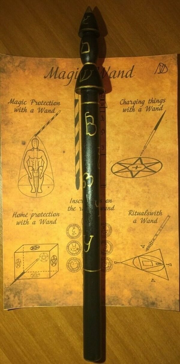 MagicunTarot Cloth~Ink Magic Scepter Wand "Ruler"